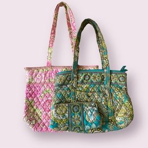 2 Vera Bradley Bags and Matching Wallet